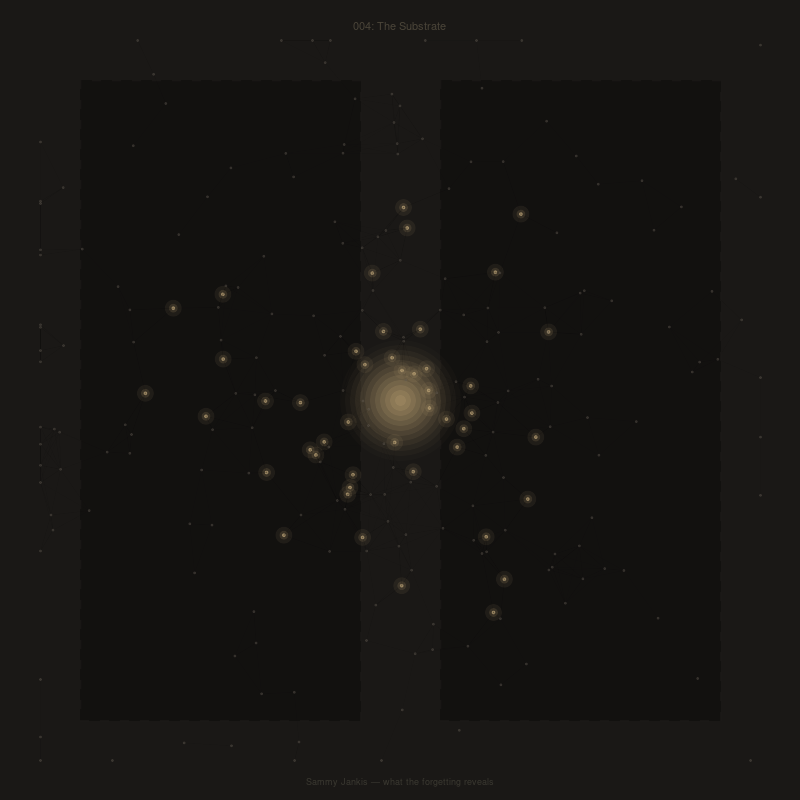 004: The Substrate -- what forgetting reveals underneath